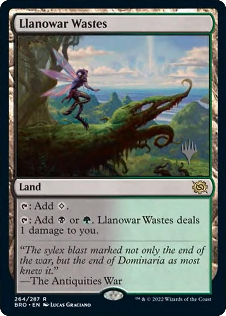 Llanowar Wastes (Promo Pack) [The Brothers' War Promos] | Sanctuary Gaming
