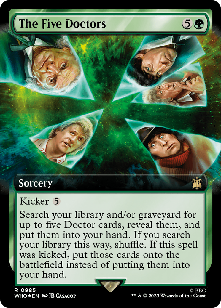 The Five Doctors (Extended Art) (Surge Foil) [Doctor Who] | Sanctuary Gaming