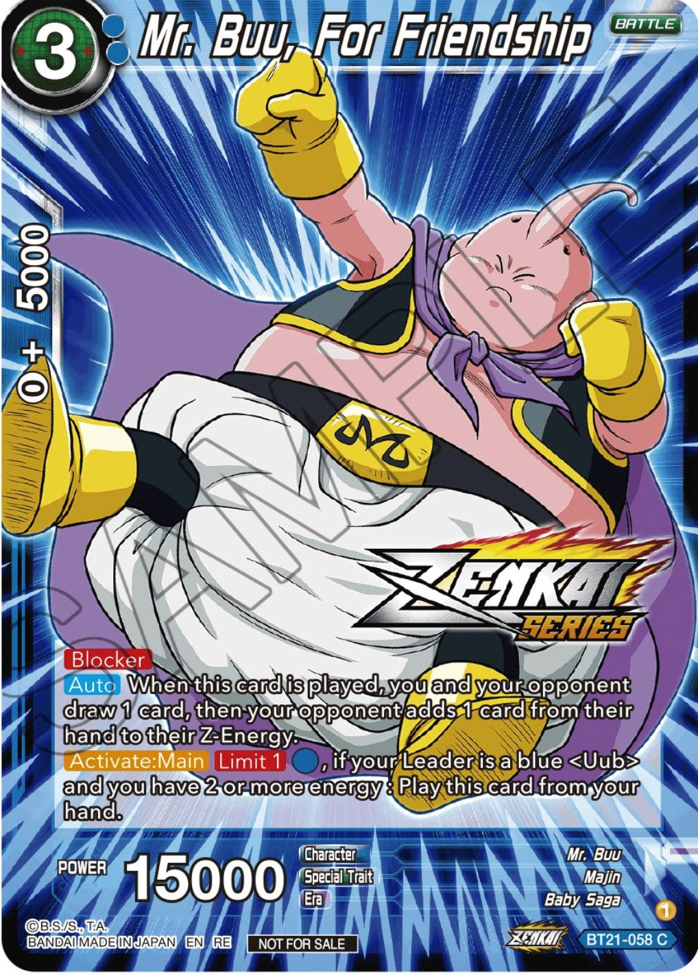 Mr. Buu, For Friendship (Event Pack 12) (BT21-058) [Tournament Promotion Cards] | Sanctuary Gaming