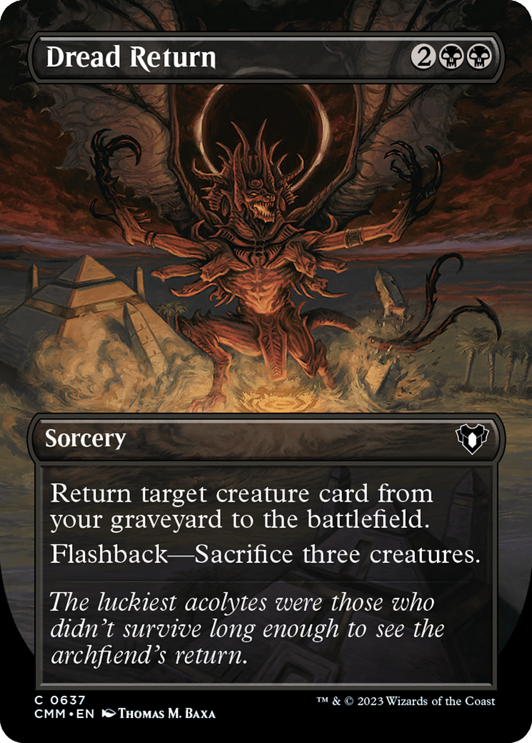 Dread Return (Borderless Alternate Art) [Commander Masters] | Sanctuary Gaming