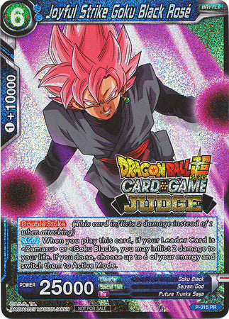 Joyful Strike Goku Black Rose (P-015) [Judge Promotion Cards] | Sanctuary Gaming