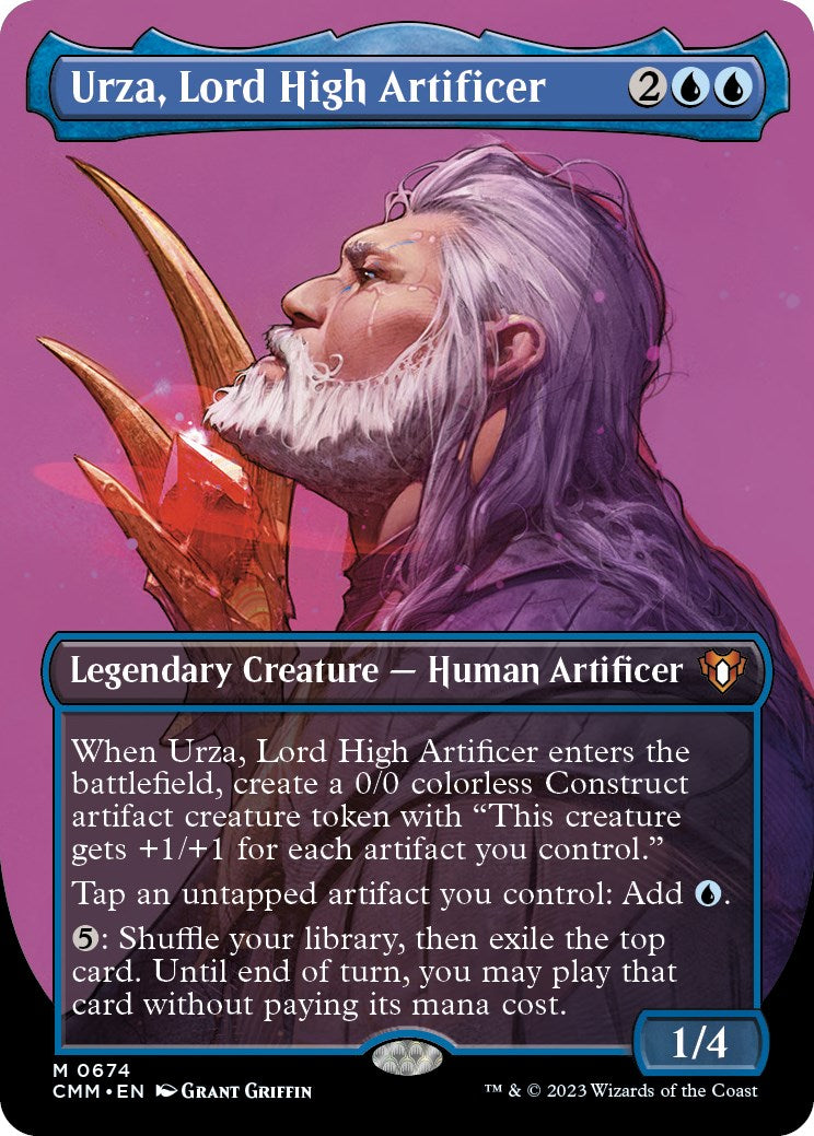 Urza, Lord High Artificer (Borderless Profile) [Commander Masters] | Sanctuary Gaming