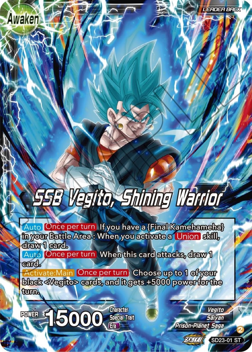 Son Goku & Vegeta // SSB Vegito, Shining Warrior (SD23-01) [Critical Blow] | Sanctuary Gaming