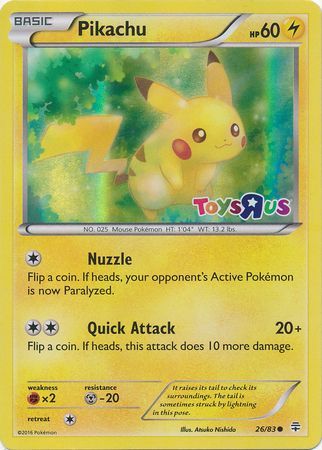 Pikachu (26/83) (Toys R Us Promo) [Miscellaneous Cards] | Sanctuary Gaming