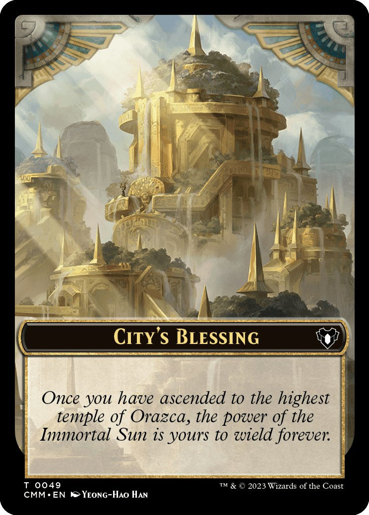 City's Blessing // Rat Double-Sided Token [Commander Masters Tokens] | Sanctuary Gaming