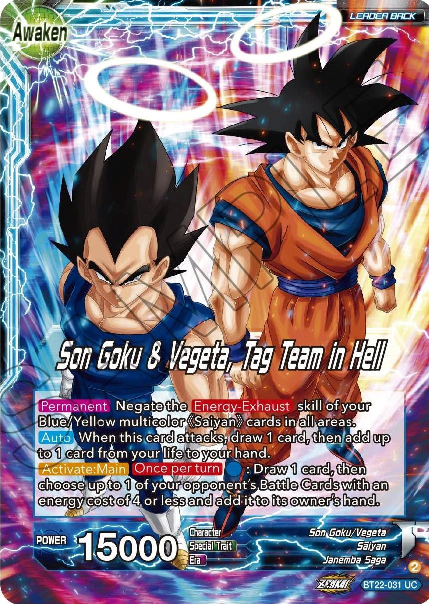 Son Goku // Son Goku & Vegeta, Tag Team in Hell (BT22-031) [Critical Blow] | Sanctuary Gaming