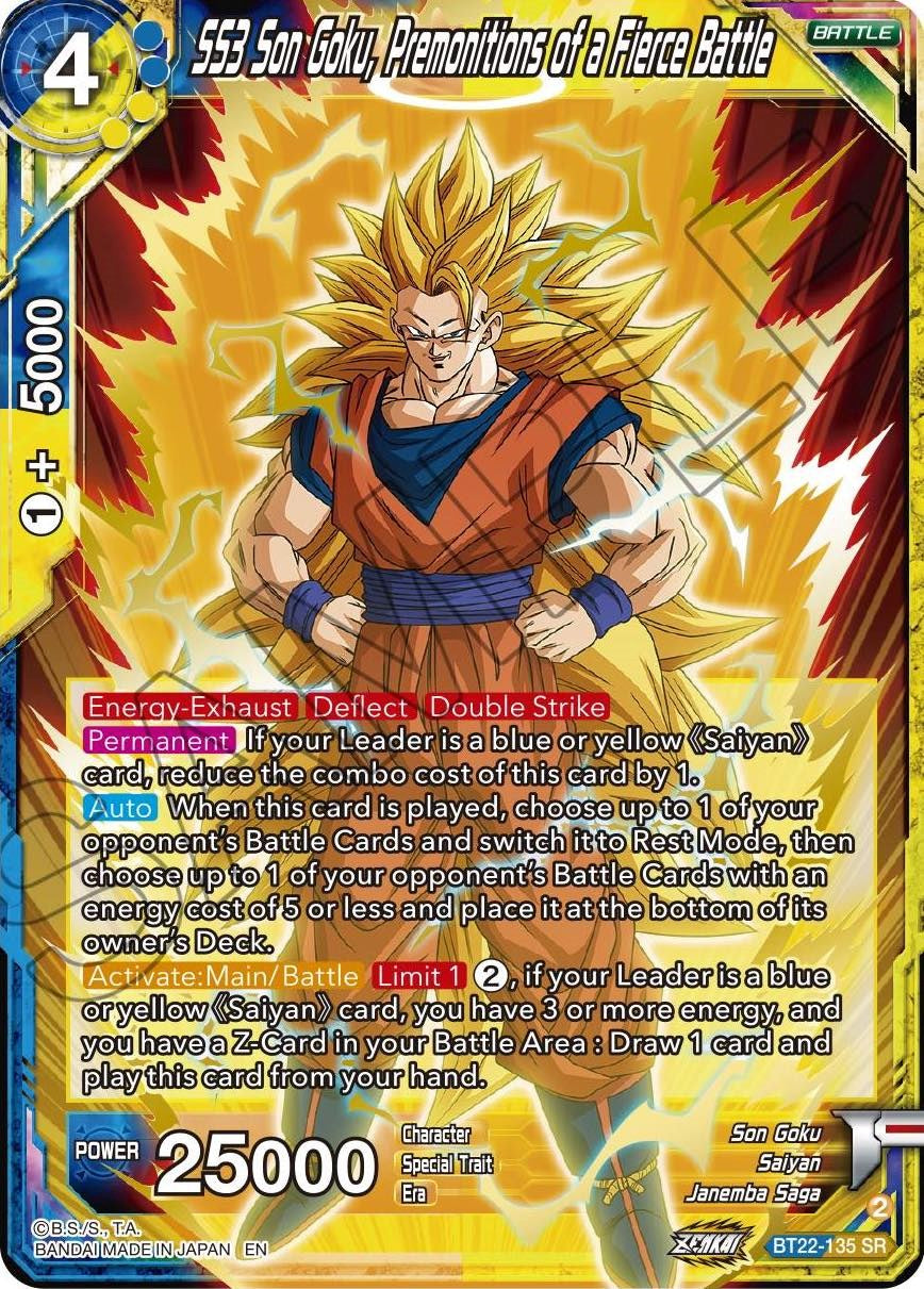 SS3 Son Goku, Premonitions of a Fierce Battle (BT22-135) [Critical Blow] | Sanctuary Gaming