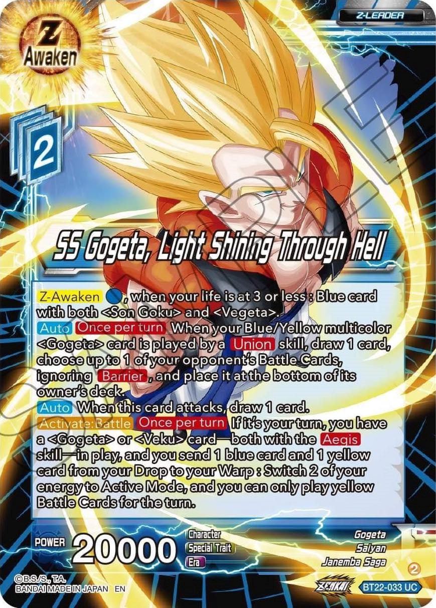 SS Gogeta, Light Shining Through Hell (BT22-033) [Critical Blow] | Sanctuary Gaming