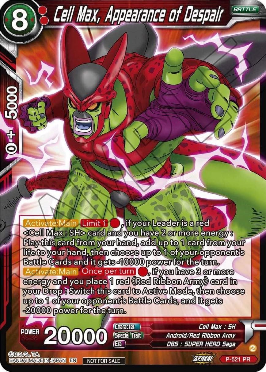 Cell Max, Appearance of Despair (Zenkai Series Tournament Pack Vol.5) (P-521) [Tournament Promotion Cards] | Sanctuary Gaming