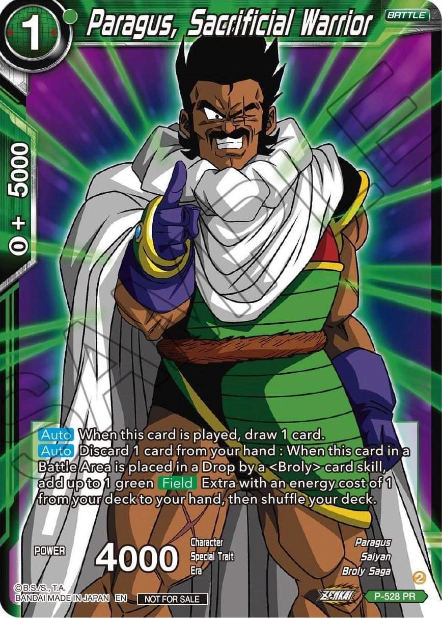 Paragus, Sacrificial Warrior (Zenkai Series Tournament Pack Vol.5) (P-528) [Tournament Promotion Cards] | Sanctuary Gaming