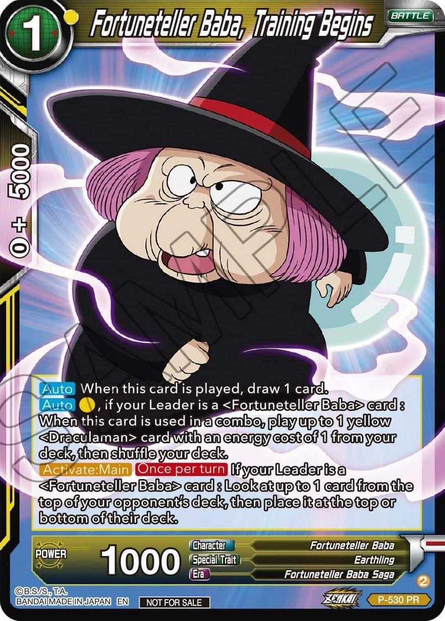 Fortuneteller Baba, Training Begins (Zenkai Series Tournament Pack Vol.5) (P-530) [Tournament Promotion Cards] | Sanctuary Gaming