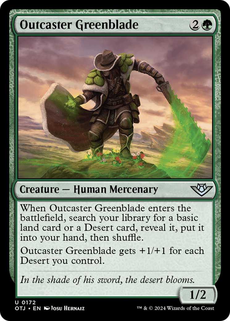 Outcaster Greenblade [Outlaws of Thunder Junction] | Sanctuary Gaming