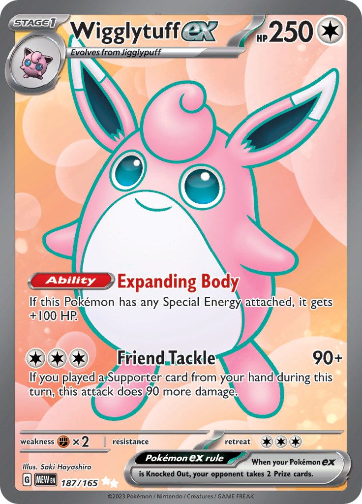 Wigglytuff ex (187/165) [Scarlet & Violet: 151] | Sanctuary Gaming