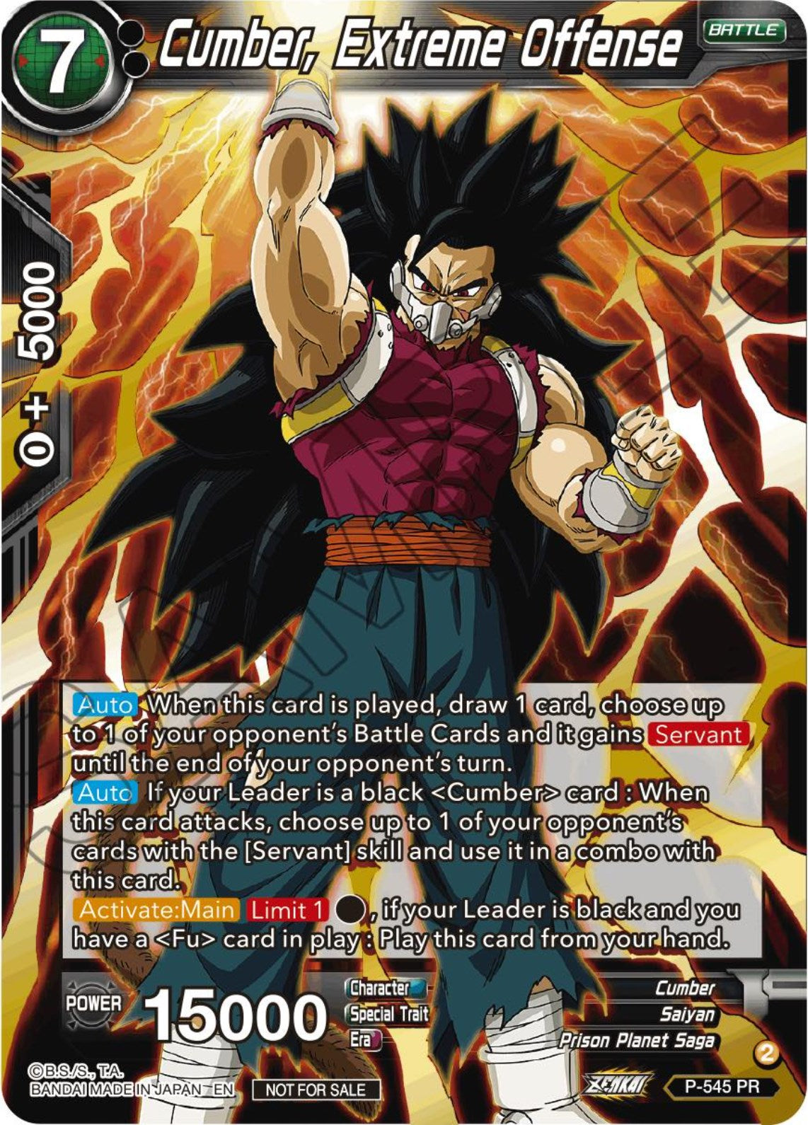 Cumber, Extreme Offense (Championship Selection Pack 2023 Vol.3) (Gold-Stamped) (P-545) [Tournament Promotion Cards] | Sanctuary Gaming