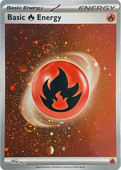 Basic Fire Energy (002) (Cosmos Holo) [Scarlet & Violet: Base Set] | Sanctuary Gaming