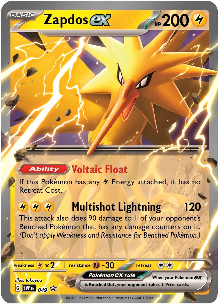 Zapdos ex (049) (Jumbo Card) [Scarlet & Violet: Black Star Promos] | Sanctuary Gaming