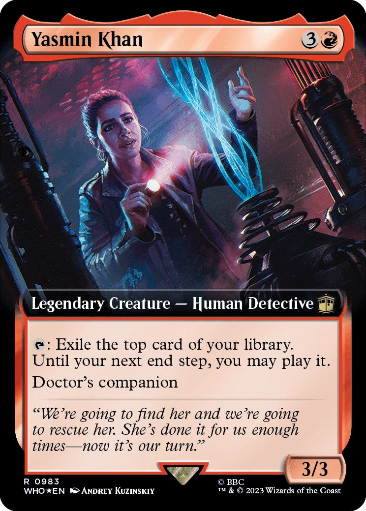 Yasmin Khan (Extended Art) (Surge Foil) [Doctor Who] | Sanctuary Gaming