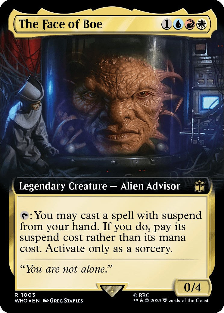 The Face of Boe (Extended Art) (Surge Foil) [Doctor Who] | Sanctuary Gaming