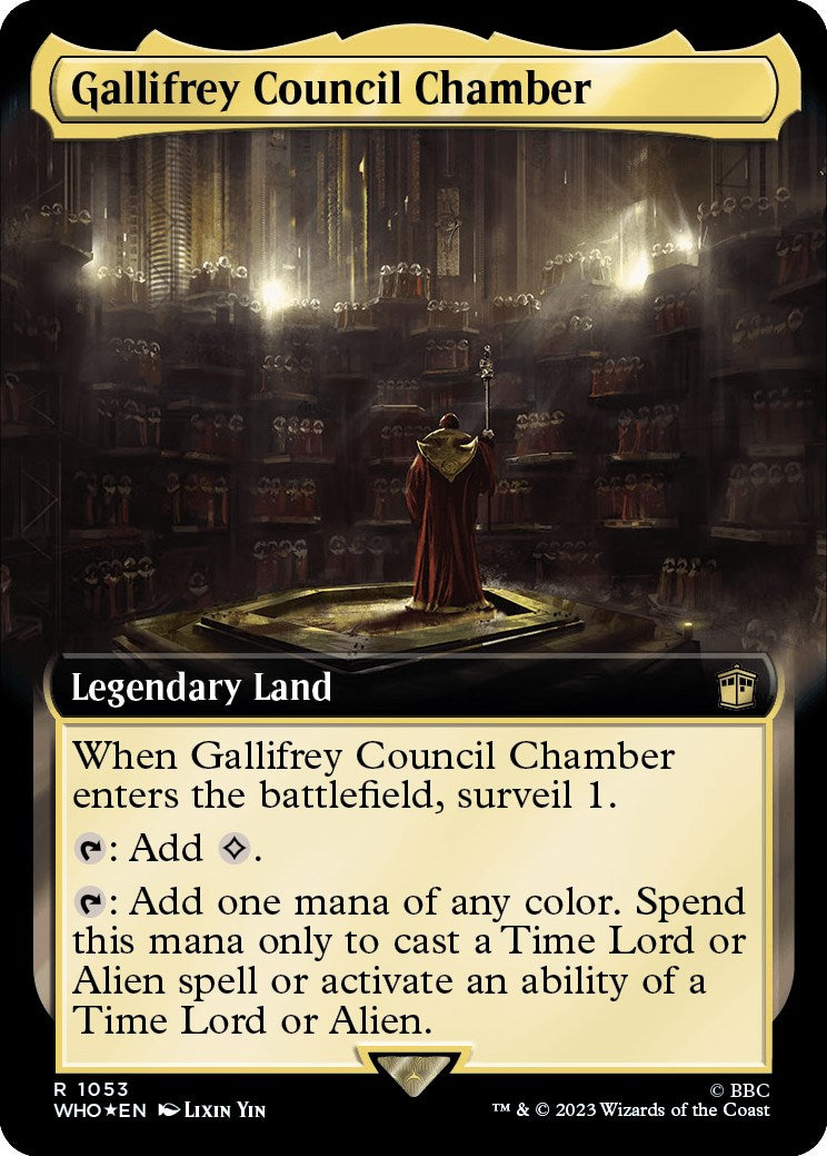 Gallifrey Council Chamber (Extended Art) (Surge Foil) [Doctor Who] | Sanctuary Gaming