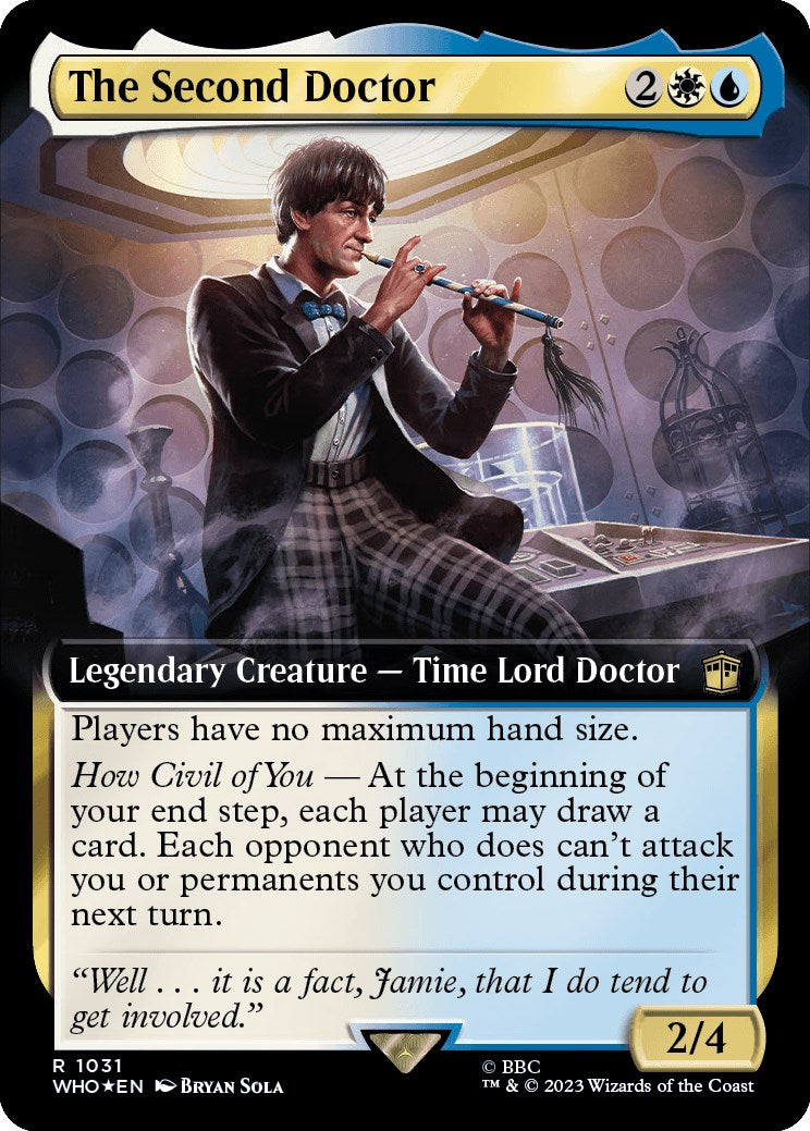 The Second Doctor (Extended Art) (Surge Foil) [Doctor Who] | Sanctuary Gaming