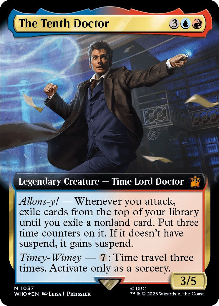 The Tenth Doctor (Extended Art) (Surge Foil) [Doctor Who] | Sanctuary Gaming