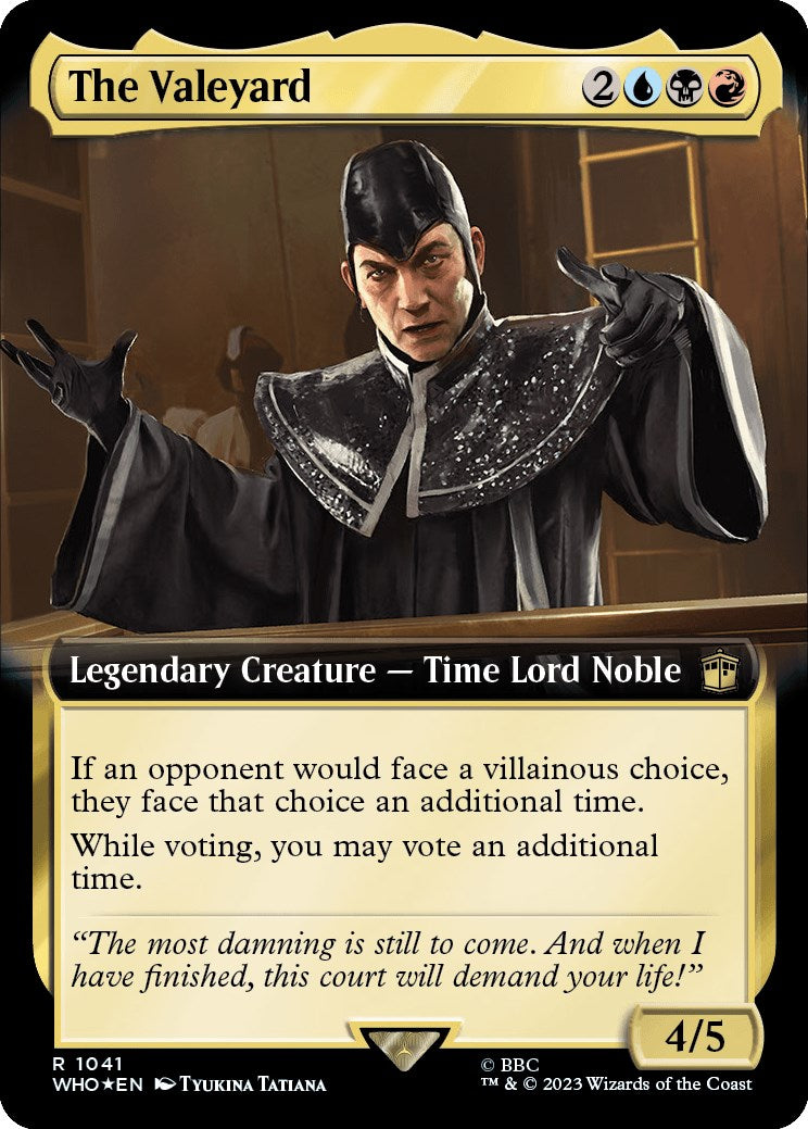 The Valeyard (Extended Art) (Surge Foil) [Doctor Who] | Sanctuary Gaming