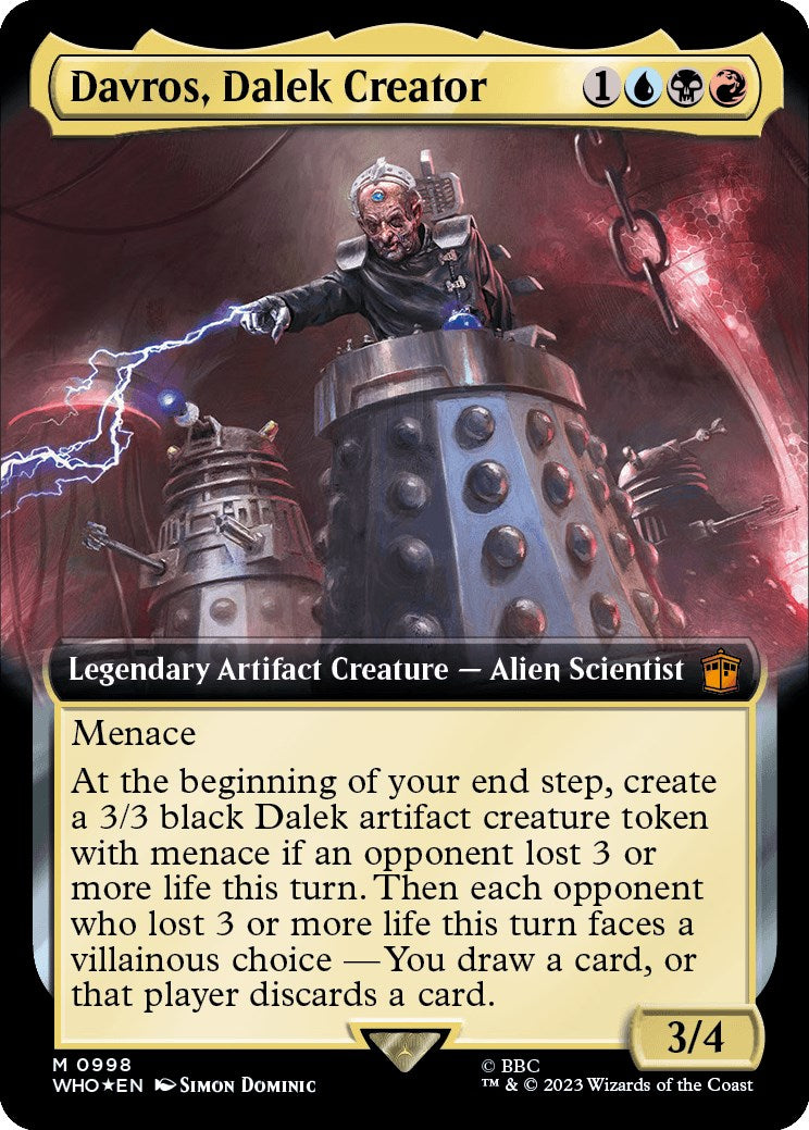 Davros, Dalek Creator (Extended Art) (Surge Foil) [Doctor Who] | Sanctuary Gaming