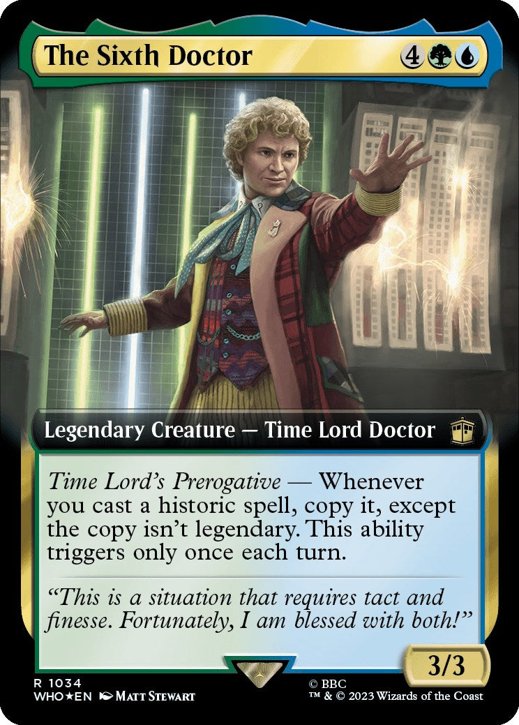 The Sixth Doctor (Extended Art) (Surge Foil) [Doctor Who] | Sanctuary Gaming