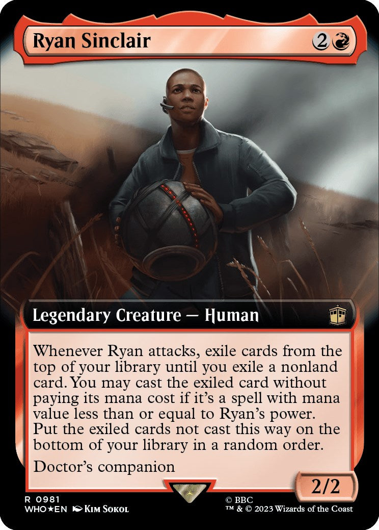Ryan Sinclair (Extended Art) (Surge Foil) [Doctor Who] | Sanctuary Gaming