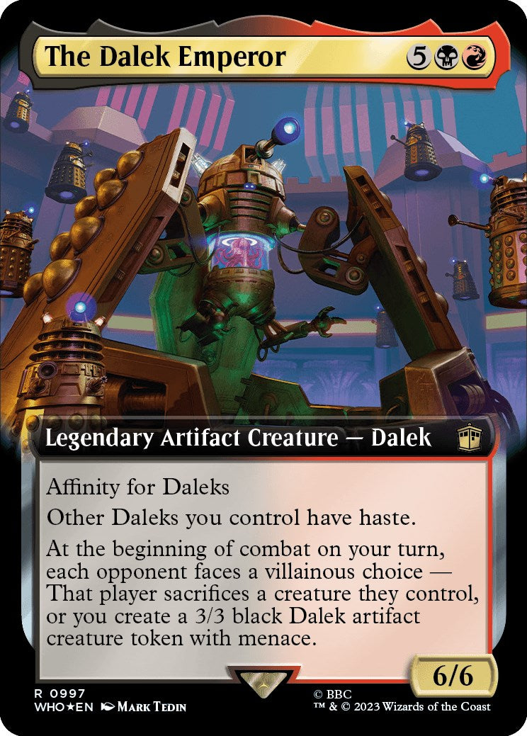 The Dalek Emperor (Extended Art) (Surge Foil) [Doctor Who] | Sanctuary Gaming