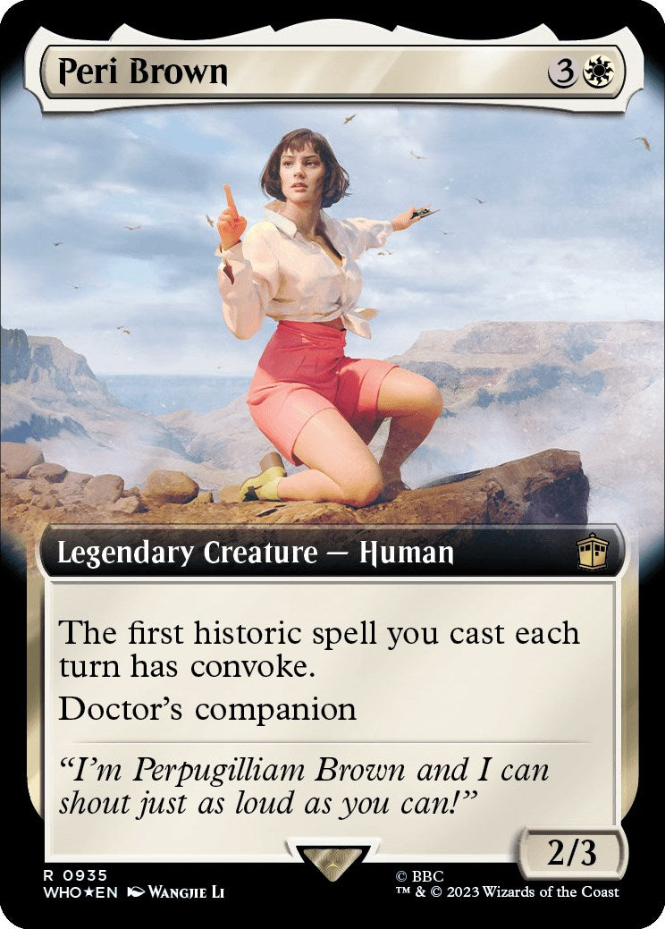Peri Brown (Extended Art) (Surge Foil) [Doctor Who] | Sanctuary Gaming