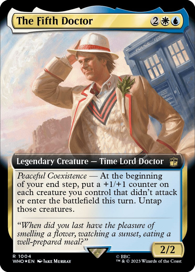 The Fifth Doctor (Extended Art) (Surge Foil) [Doctor Who] | Sanctuary Gaming