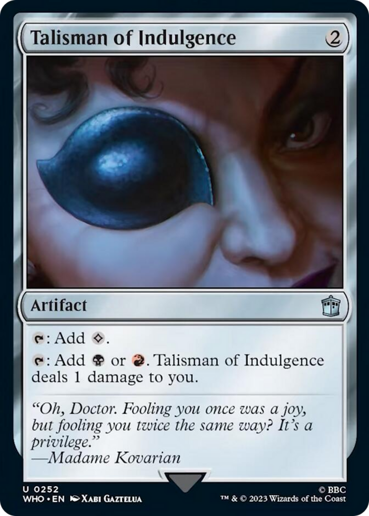 Talisman of Indulgence [Doctor Who] | Sanctuary Gaming