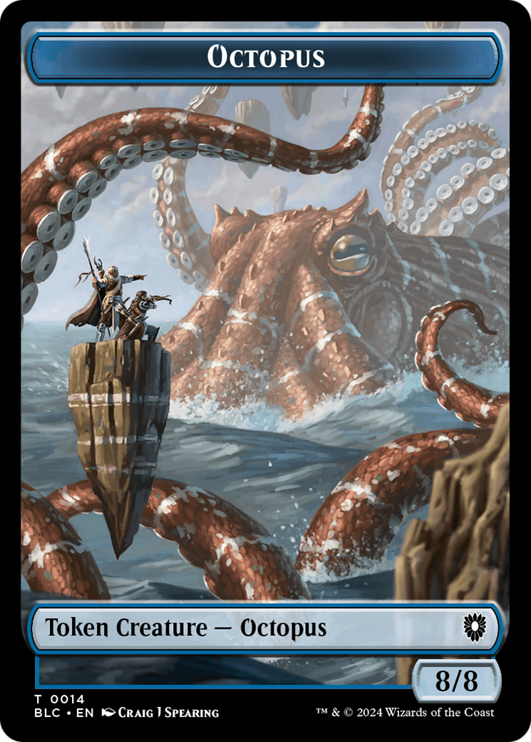 Octopus // Rabbit Double-Sided Token [Bloomburrow Commander Tokens] | Sanctuary Gaming
