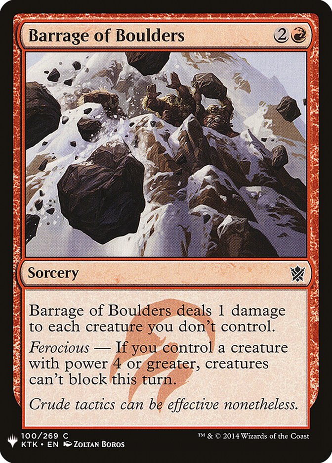 Barrage of Boulders [Mystery Booster] | Sanctuary Gaming