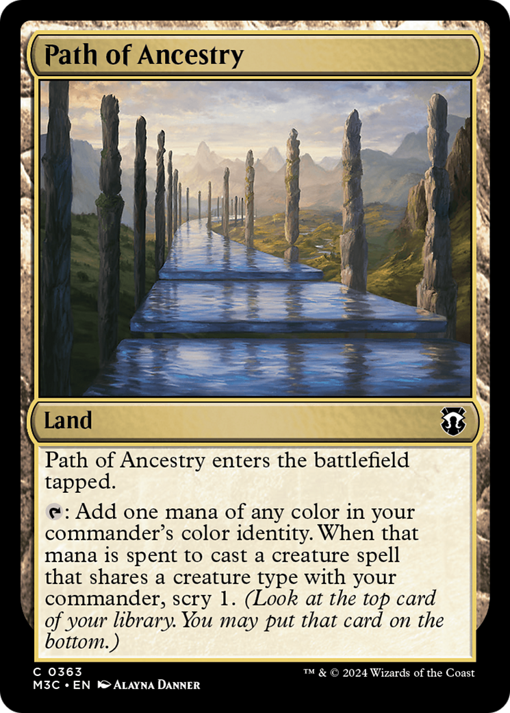 Path of Ancestry (Ripple Foil) [Modern Horizons 3 Commander] | Sanctuary Gaming