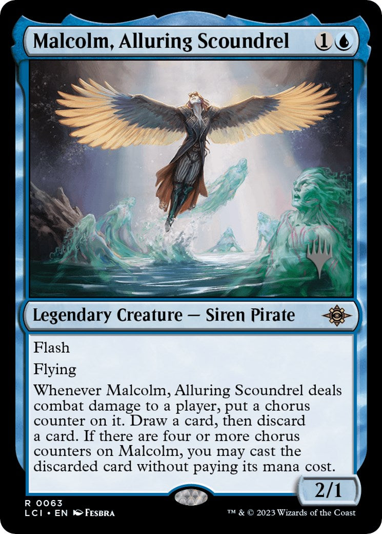 Malcolm, Alluring Scoundrel (Promo Pack) [The Lost Caverns of Ixalan Promos] | Sanctuary Gaming