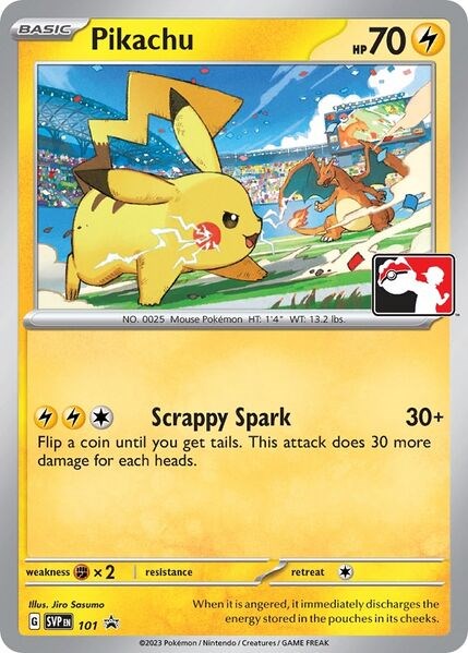 Pikachu (101) (Play Pokemon Promo) [League & Championship Cards] | Sanctuary Gaming