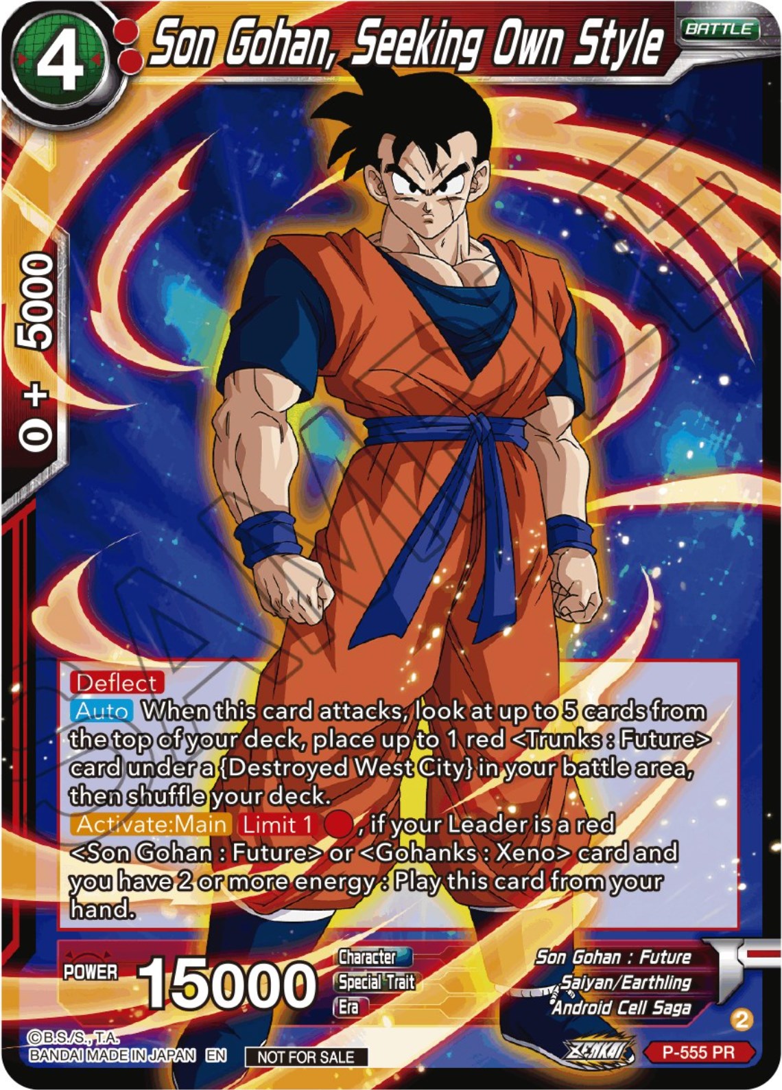 Son Gohan, Seeking Own Style (Zenkai Series Tournament Pack Vol.6) (P-555) [Tournament Promotion Cards] | Sanctuary Gaming