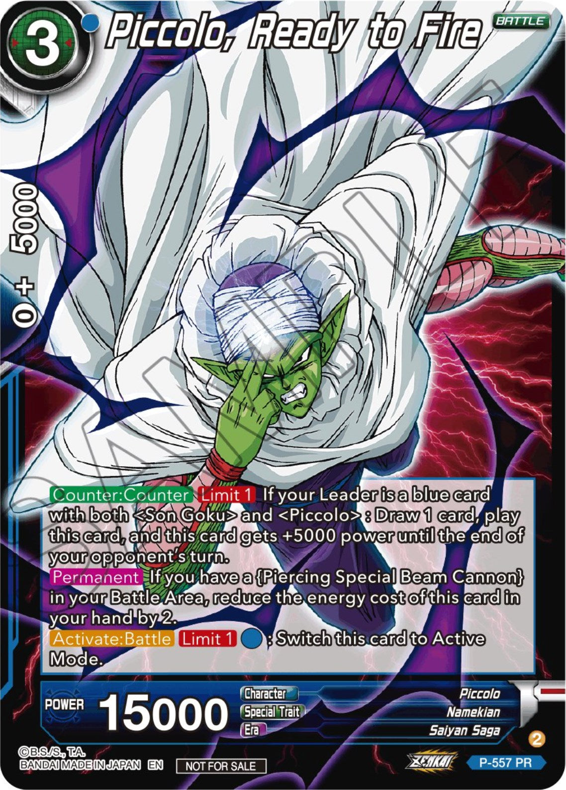 Piccolo, Ready to Fire (Zenkai Series Tournament Pack Vol.6) (P-557) [Tournament Promotion Cards] | Sanctuary Gaming