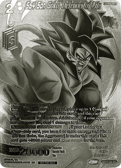 SS4 Son Goku, Defender of Life (2023 Offline Regionals Silver Print) (SD17-02) [Promotion Cards] | Sanctuary Gaming