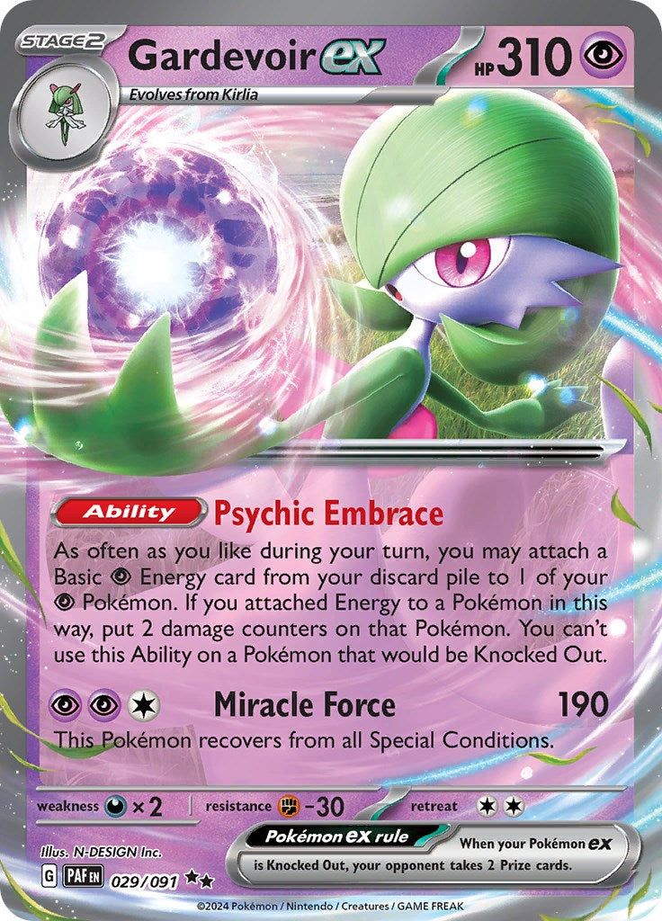 Gardevoir ex (029/091) [Scarlet & Violet: Paldean Fates] | Sanctuary Gaming