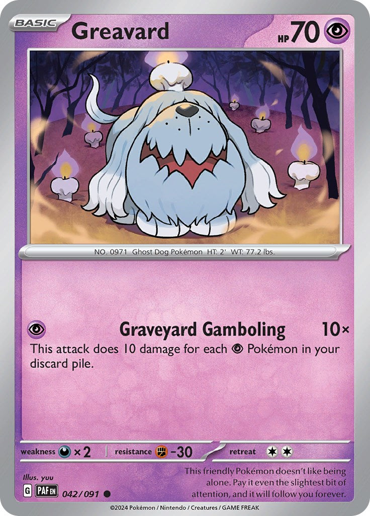 Greavard (042/091) [Scarlet & Violet: Paldean Fates] | Sanctuary Gaming