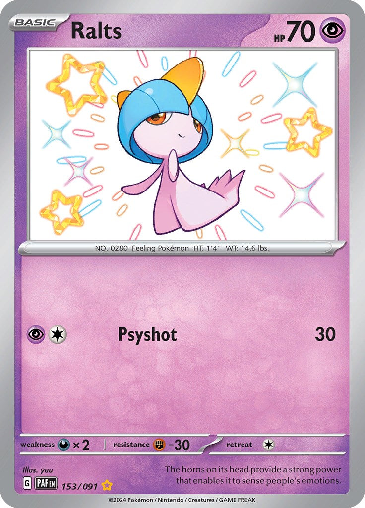 Ralts (153/091) [Scarlet & Violet: Paldean Fates] | Sanctuary Gaming