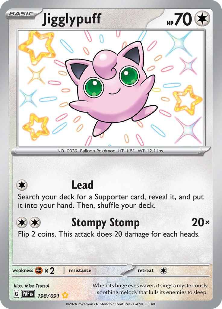 Jigglypuff (198/091) [Scarlet & Violet: Paldean Fates] | Sanctuary Gaming