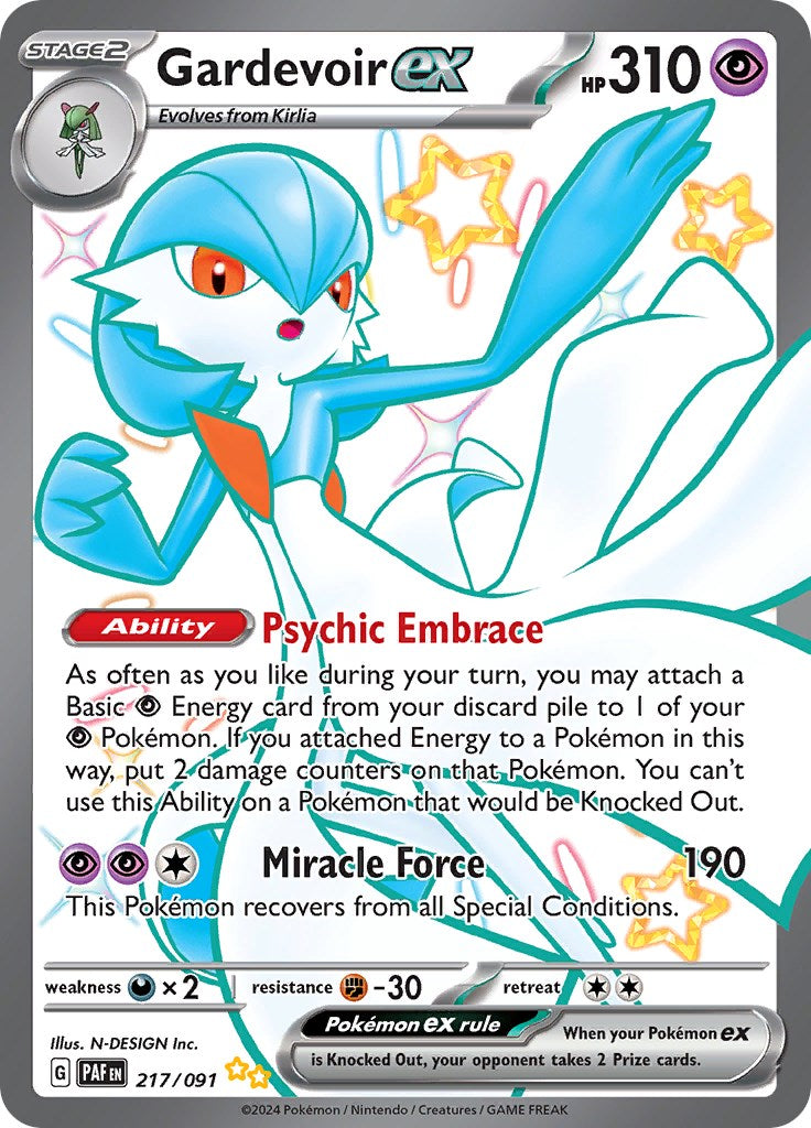 Gardevoir ex (217/091) [Scarlet & Violet: Paldean Fates] | Sanctuary Gaming