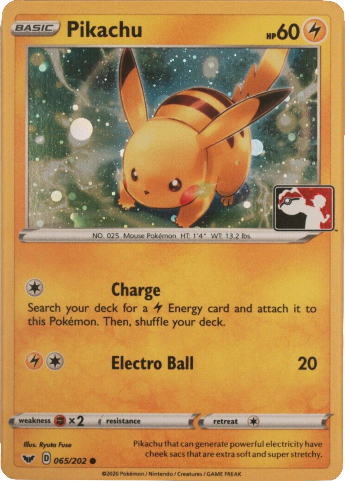Pikachu (065/202) (Cosmos Holo) [League & Championship Cards] | Sanctuary Gaming