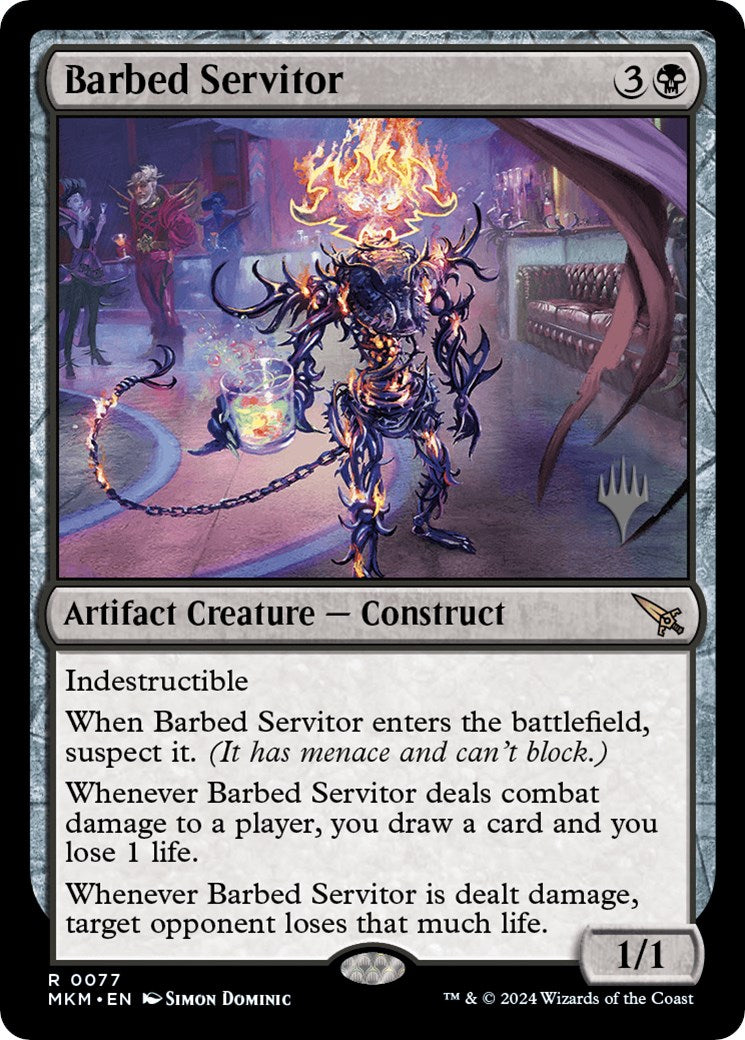 Barbed Servitor (Promo Pack) [Murders at Karlov Manor Promos] | Sanctuary Gaming