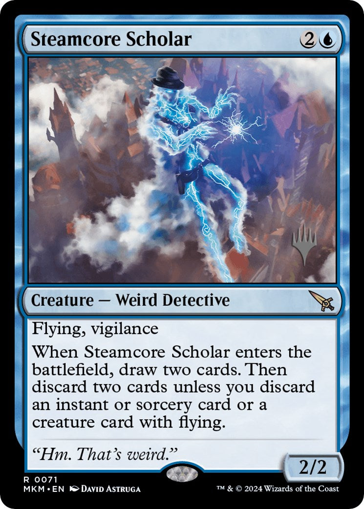 Steamcore Scholar (Promo Pack) [Murders at Karlov Manor Promos] | Sanctuary Gaming