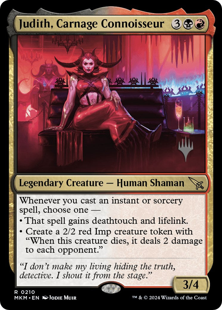 Judith, Carnage Connoisseur (Promo Pack) [Murders at Karlov Manor Promos] | Sanctuary Gaming